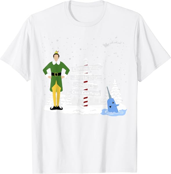 Christmas Elf Towns Holiday Santa Buddy Snow Shirt T-Shirt