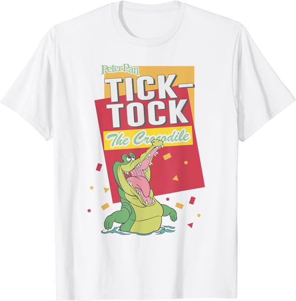 Disney Peter Pan Tick-Tock The Crocodile Confetti Poster T-Shirt