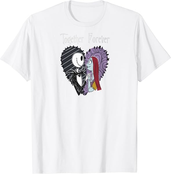 Disney The Nightmare Before Christmas Jack & Sally Together Women\'s Crop Top