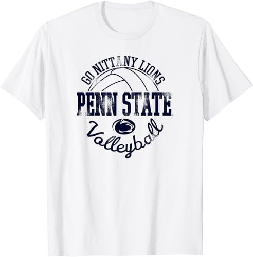 Penn State Nittany Lions - Camiseta de voleibol vintage blanca, Blanco