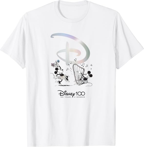 Disney 100 Anniversary Mickey and Minnie Dance Celebration T-Shirt