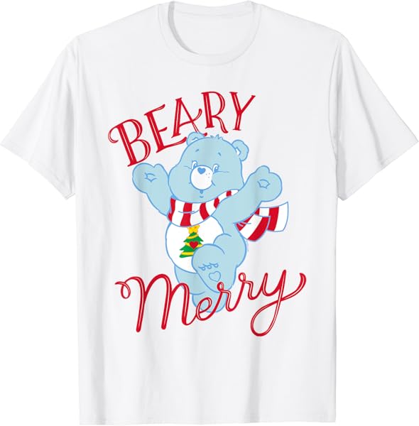Care Bears Christmas Wishes Bear Is Beary Merry T-Shirt