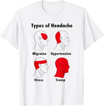 Amazon Com Donald Trump Types Of Headache Meme T Shirt Clothing Shoes Jewelry Amazon Com Donald Trump Types Of Headache Meme T Shirt Clothing Shoes Jewelry
