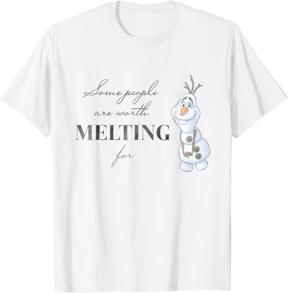Disney 100 Anniversary Frozen Olaf D100 Quote Sweet T-Shirt