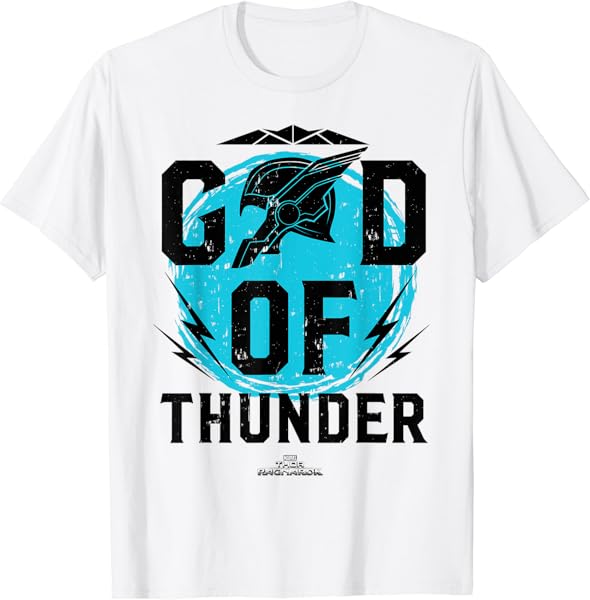 Marvel Thor Ragnarok God of Thunder Helmet Swirl T-Shirt T-Shirt