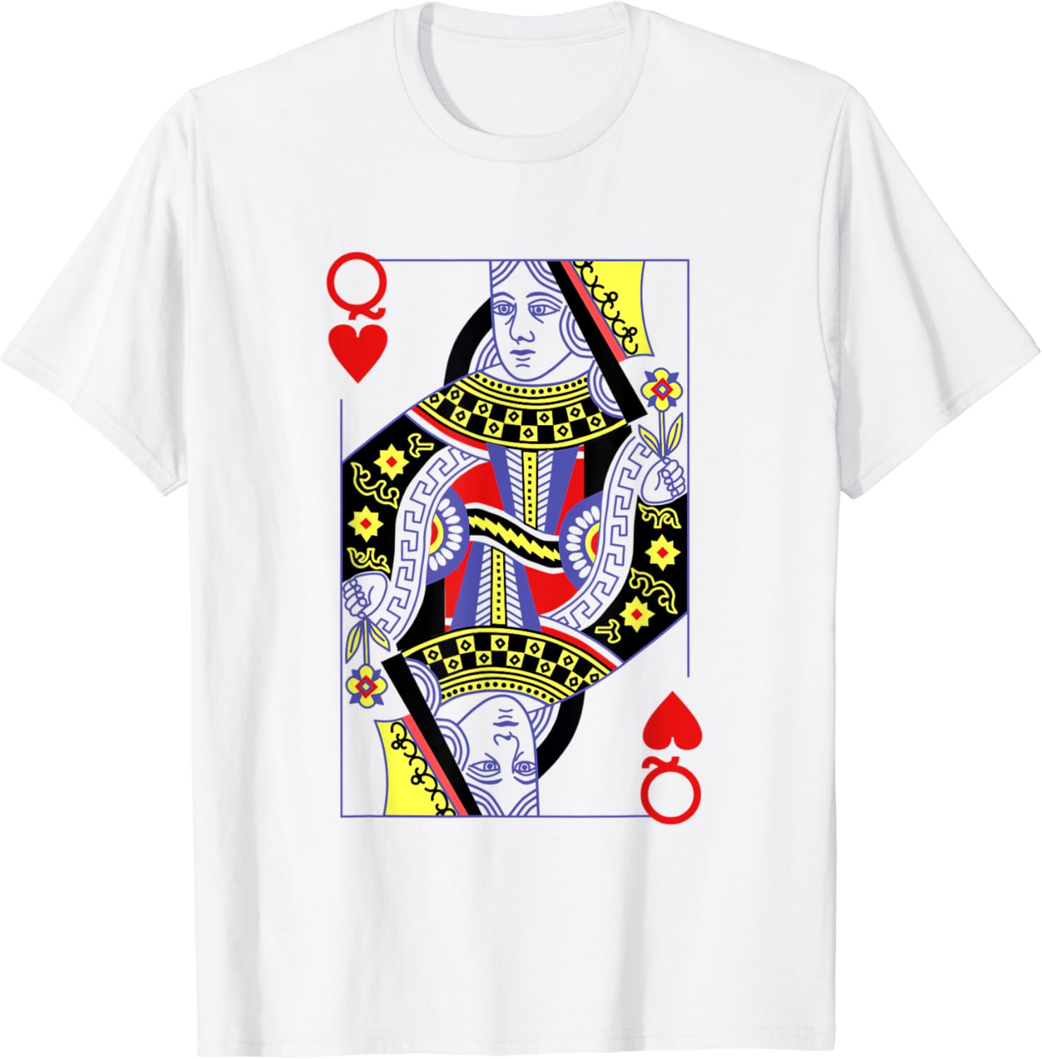 Queen of hearts card shirt Clearance
