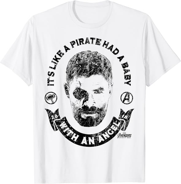 Marvel Infinity War Thor Baby Pirate Graphic T-Shirt T-Shirt