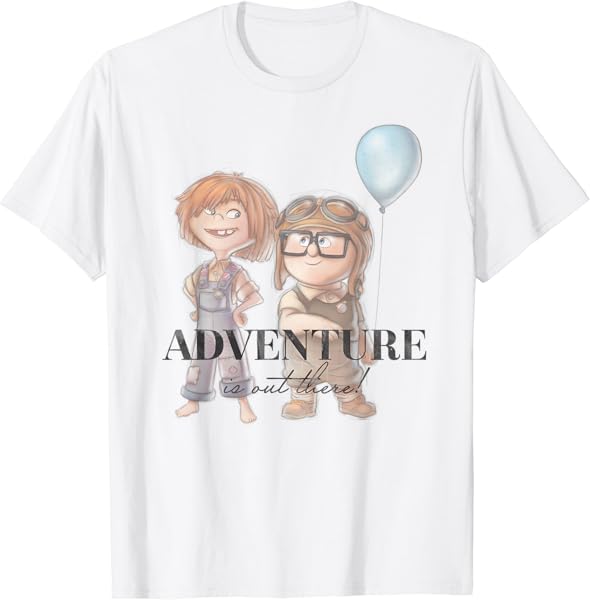 Disney 100 and Pixar\'s Up Carl Ellie Adventure is Out There T-Shirt
