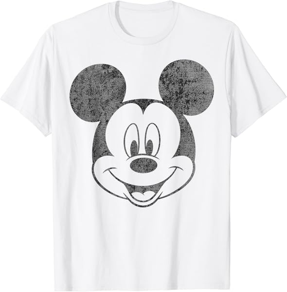 Disney Mickey And Friends Mickey Mouse Simple Big Face T-Shirt