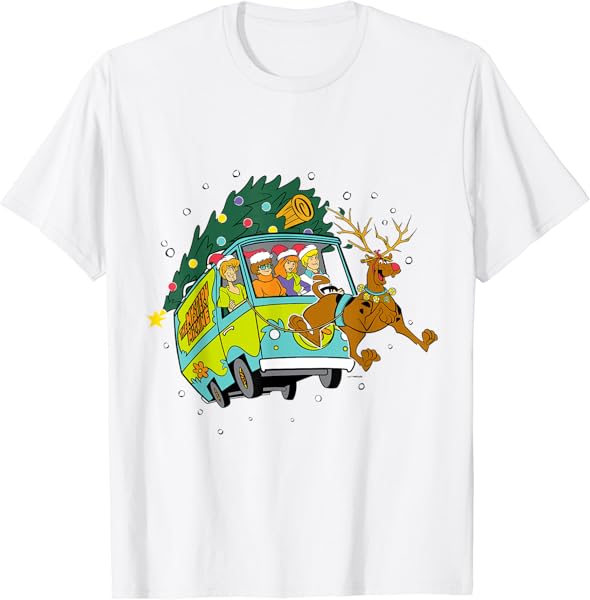 Christmas Scooby Doo Mystery Machine Reindeer Gang T-Shirt