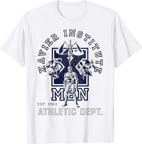 Marvel X-Men Xavier Institute Athletic Dept. Line Art T-Shirt