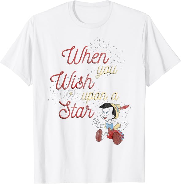 Disney Pinocchio When You Wish Upon A Star T-Shirt