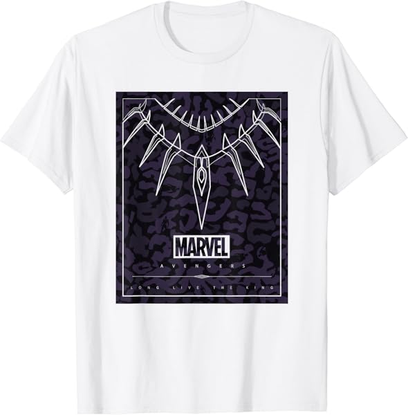 Marvel Black Panther Long Live the King Camo T-Shirt
