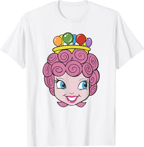 Candy Land Halloween Princess Lolly Big Face Portrait T-Shirt