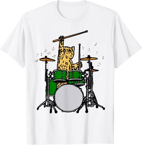 Amazon ハードロック愛好家のためにドラムを演奏するかわいいドラマー猫ミュージシャン Tシャツ Tシャツ カットソー 通販 Amazon ハードロック愛好家のためにドラムを演奏するかわいいドラマー猫ミュージシャン Tシャツ Tシャツ カットソー 通販