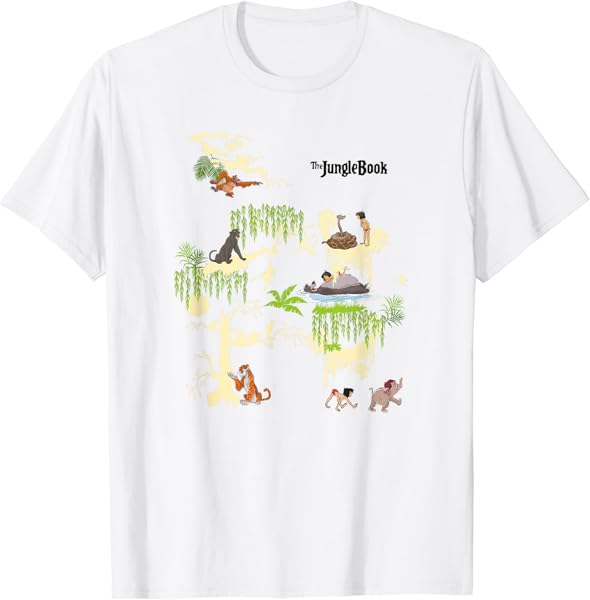 Disney The Jungle Book Scenes Group Poster T-Shirt