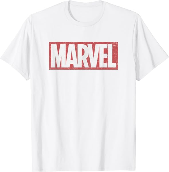 Marvel Classic Distressed Logo Graphic T-Shirt C1 T-Shirt