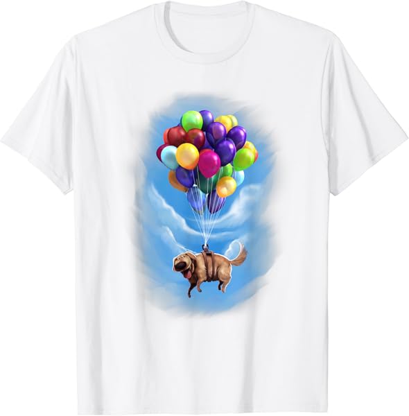 Disney Pixar Up Dug Balloon Floating Graphic T-Shirt T-Shirt