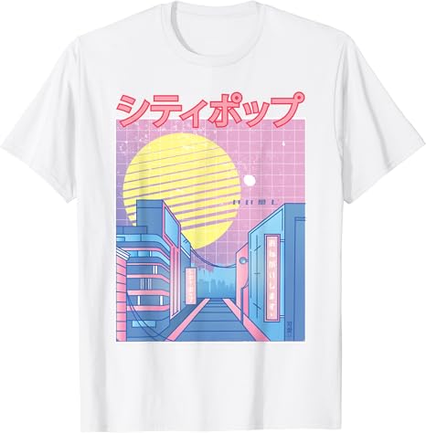 Amazon Japan City Pop カワイイ 80年代 日本アニメ 音楽 美学 Tシャツ Tシャツ カットソー 通販 Amazon Japan City Pop カワイイ 80年代 日本アニメ 音楽 美学 Tシャツ Tシャツ カットソー 通販