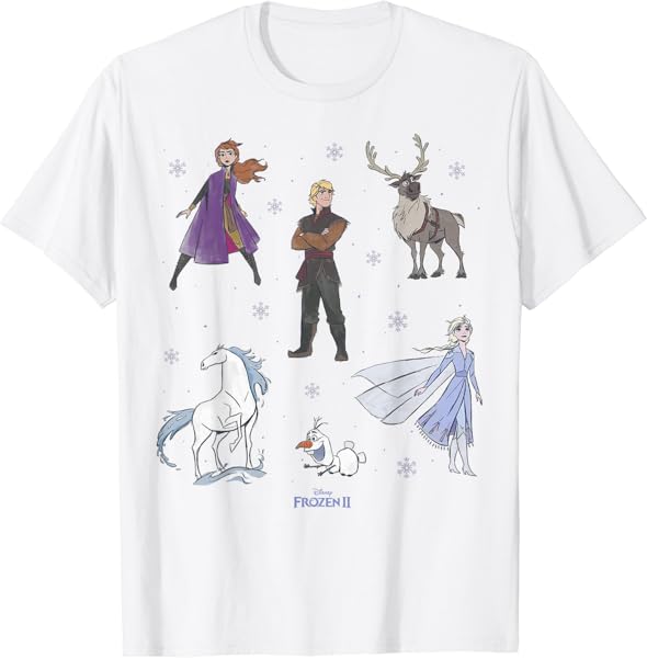 Disney Frozen 2 Cast Group Shot Poster T-Shirt