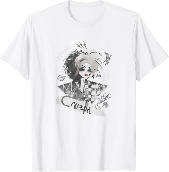 Disney Cruella Artsy Collage T-Shirt