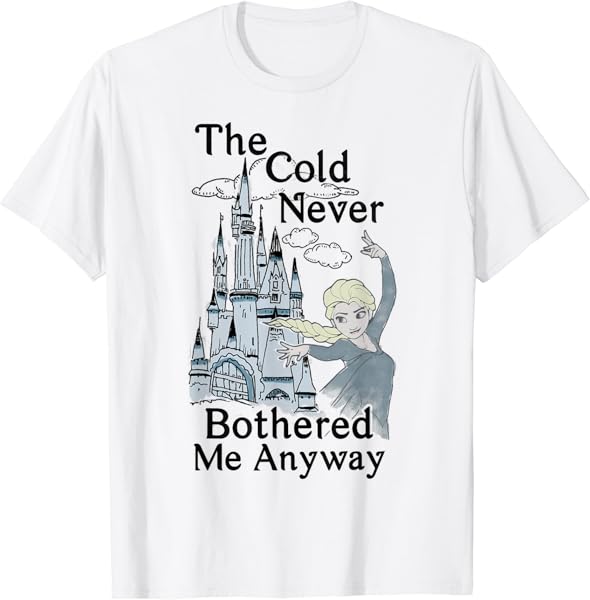Disney Frozen Elsa Cold Never Bothered Me Graphic T-Shirt T-Shirt