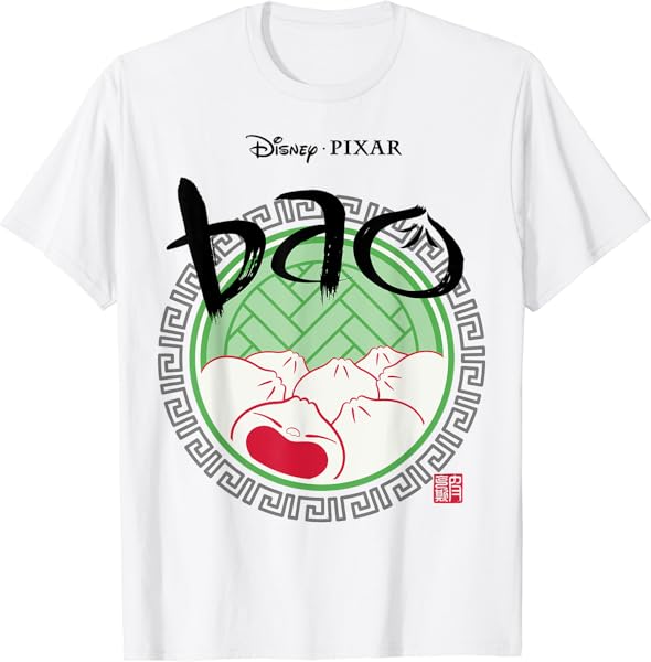 Disney Pixar Bao Circle Dumpling Basket Group Vintage T-Shirt