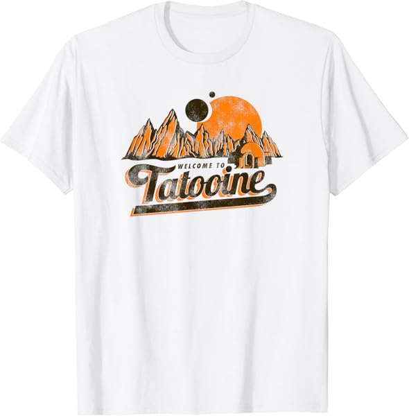 Star Wars Classic Welcome To Tatooine Landscape Distressed T-Shirt