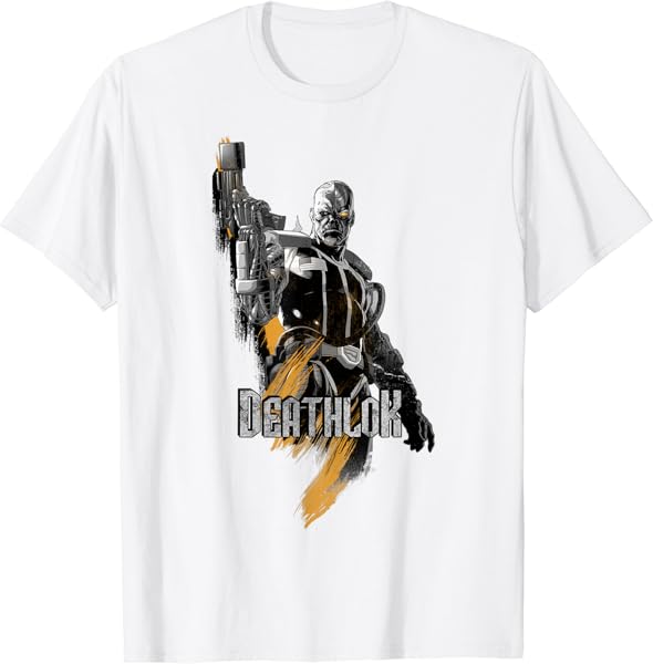 Marvel X-Men Deathlok Paint Texture Graphic T-Shirt T-Shirt