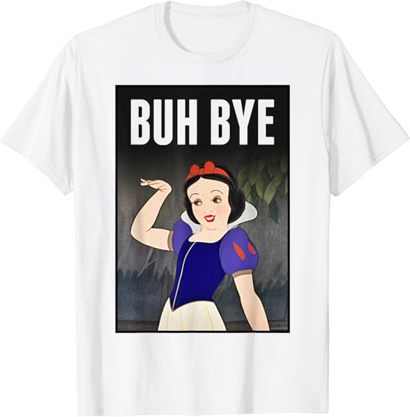 Disney Snow White Buh Bye Poster Graphic T-Shirt T-Shirt