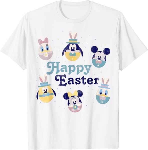 Disney Mickey And Friends Vintage Happy Easter Mini Eggs T-Shirt