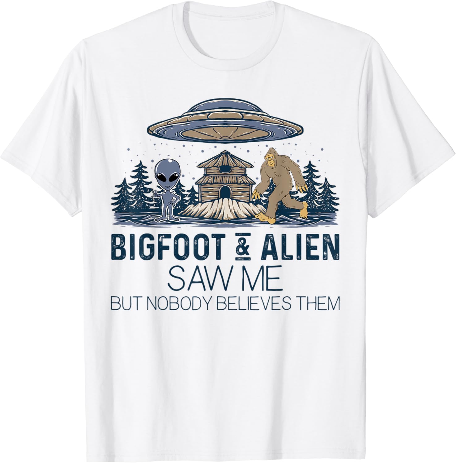 bigfoot alien shirt