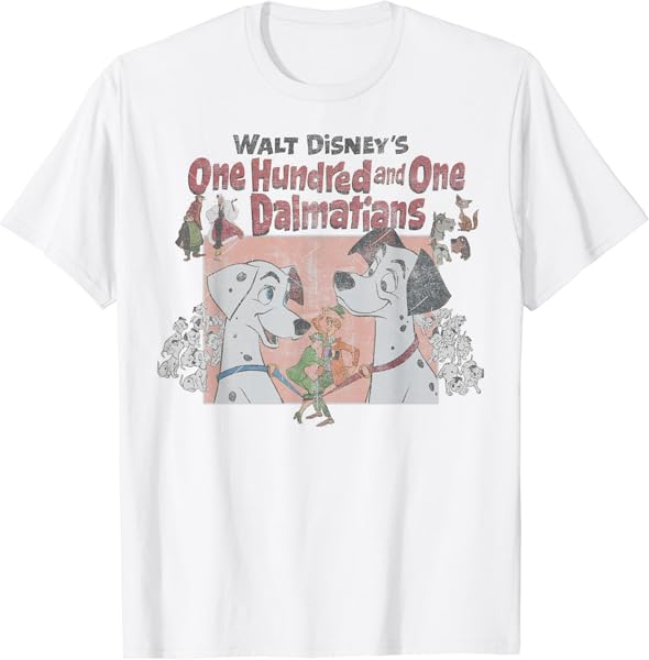 Disney 101 Dalmatians Pongo & Perdita Classic Logo T-Shirt