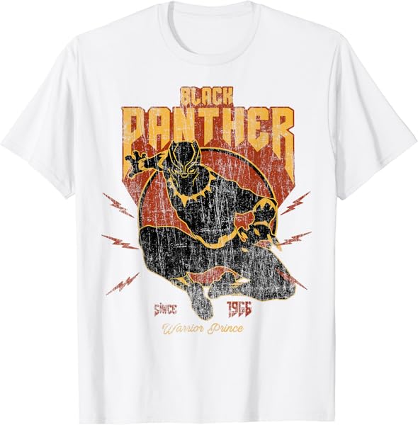 Marvel Black Panther Action Since 1966 Retro Vintage T-Shirt T-Shirt