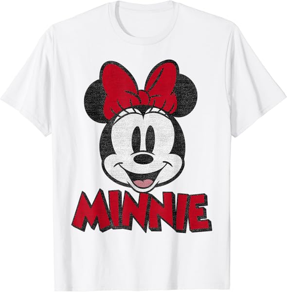 Disney Mickey And Friends Minnie Mouse Classic Portrait Short Sleeve T-Shirt