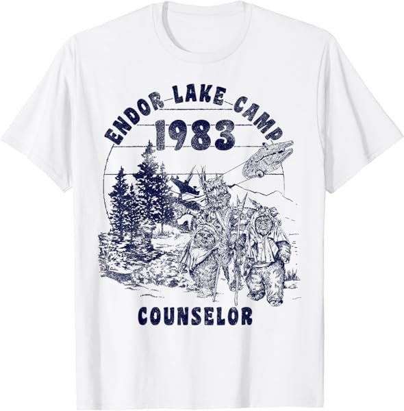 Star Wars Endor Lake Camp Counselor 1983 Logo T-Shirt