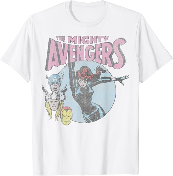Marvel The Mighty Avengers Black Widow Portrait T-Shirt