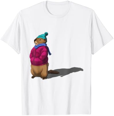 GroundHog Day Shadow T-Shirt Reward Floor Hog Males Girls T-Shirt