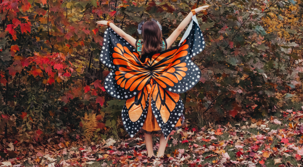 Disfraz de mariposa Monarch para niñas 8/140 miniatura 7
