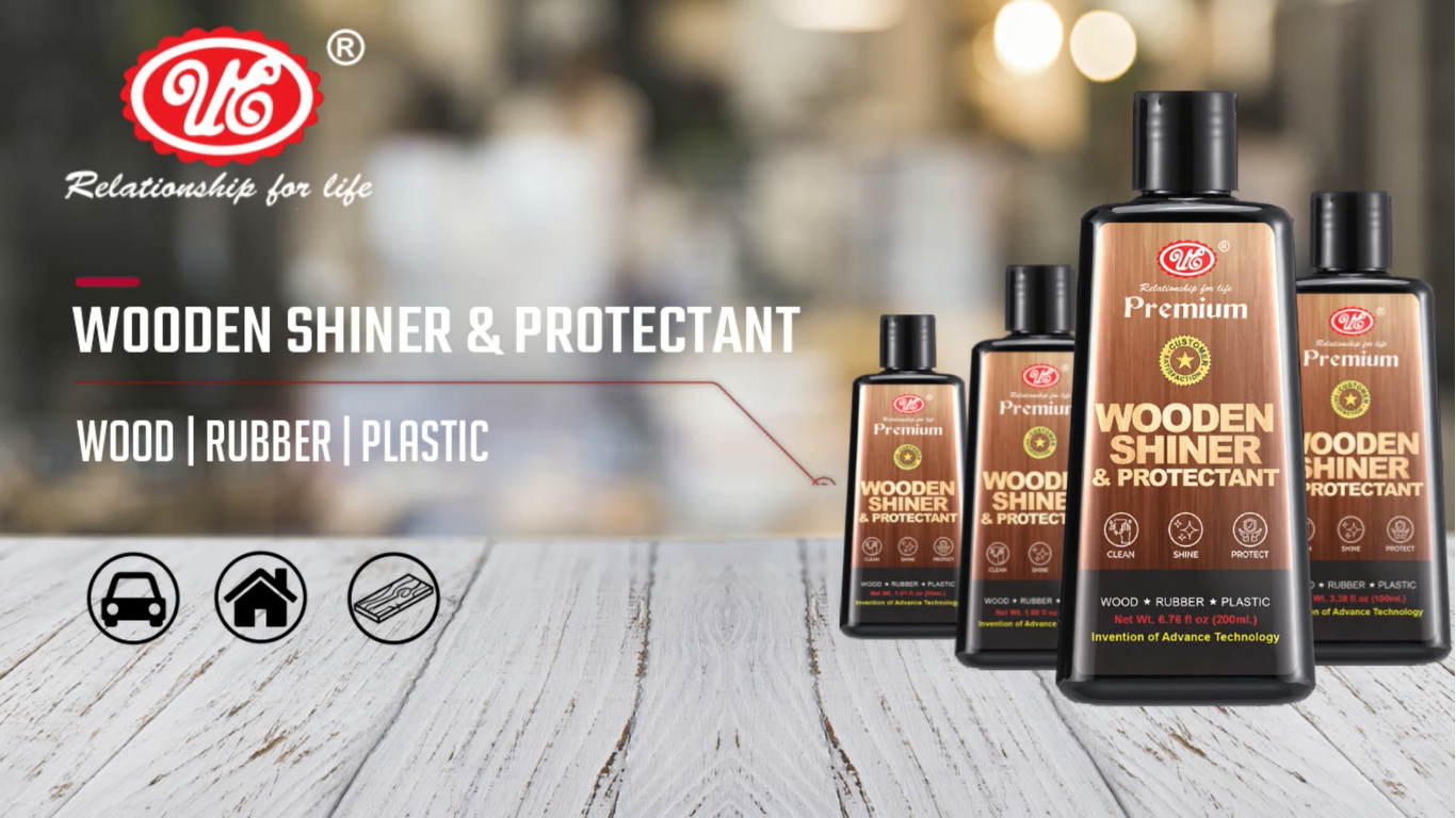 UE Autotech Premium Wood, Plastic, and Rubber Shiner - Wooden