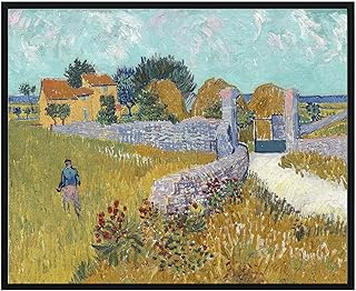 Van Gogh Art Print Poster, Farmhouse in Provence Vincent Van Gogh Wall Art Exhibition For Wall Decor, Vintage Gallery Collection Artwork (18x24 inches (Unframed), Farmhouse in Provence (1888))