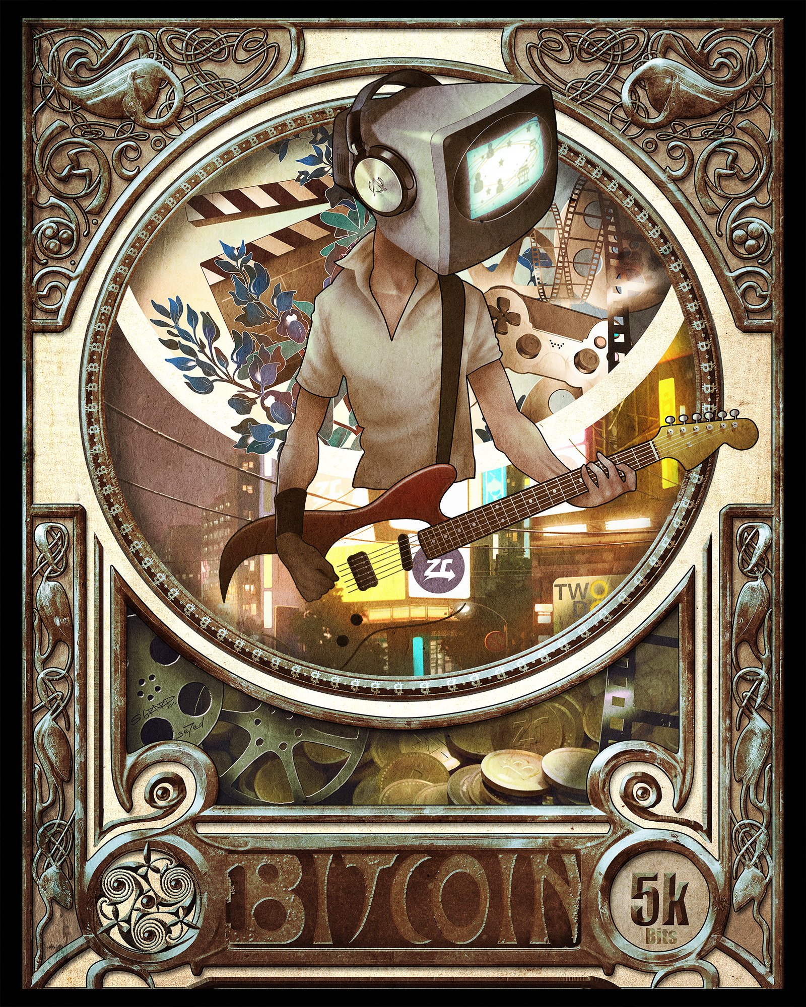 Bitcoin Cryptoart - Crypto Nouveau (8.5
