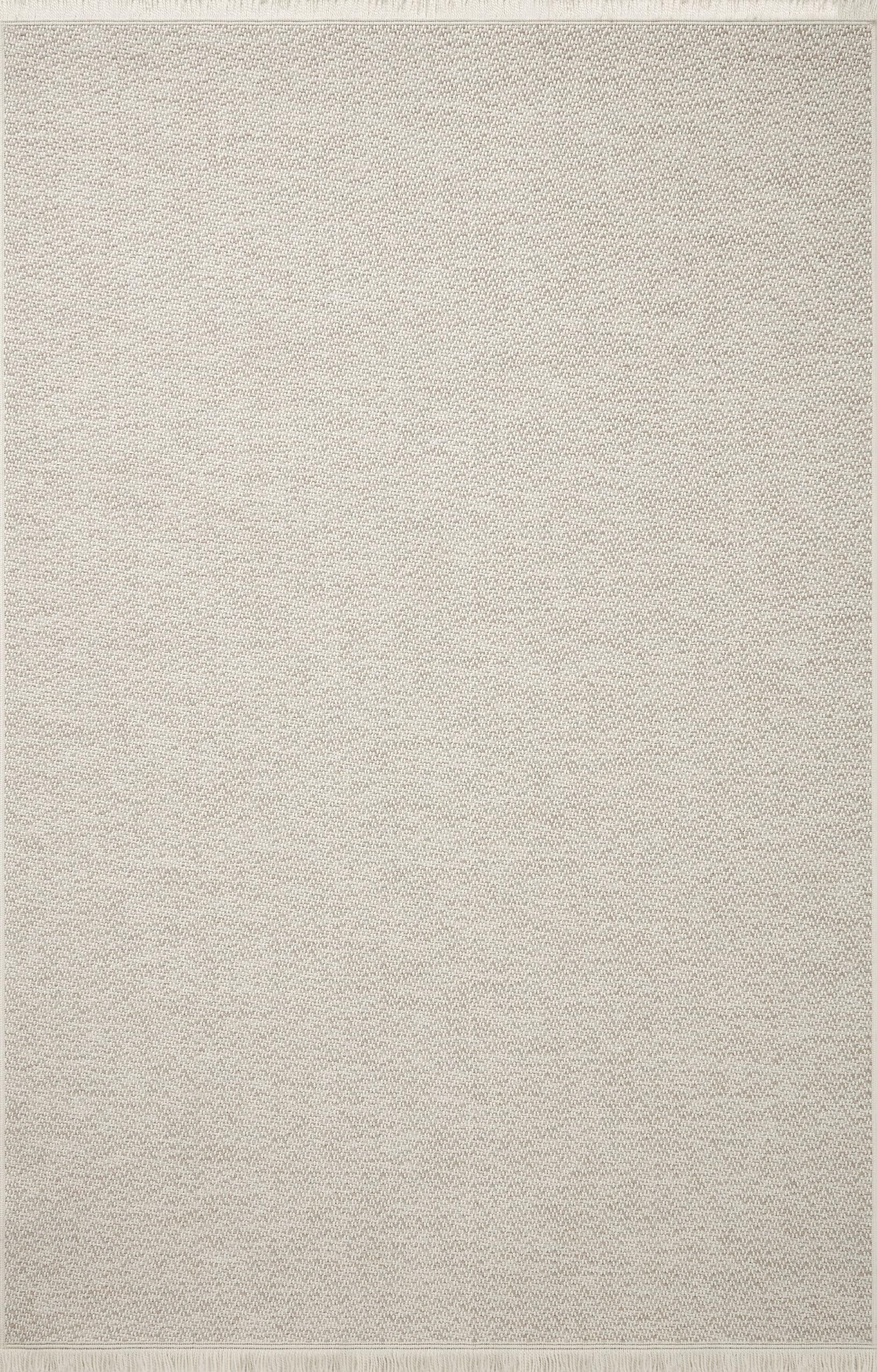 Loloi Amber Lewis x Loloi Malibu Collection MAB-01 Ivory / Dove, 2'-3" x 7'-7", Indoor/Outdoor, Runner Rug
