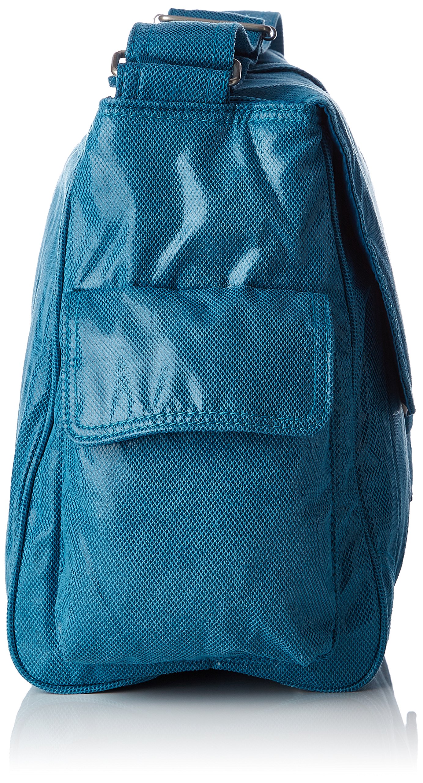 Kalencom Bolsa para pañales de moda, bolsa cambiadora, bolsa para pañales, bolsa para mamá (Fire and Ice Turquoise)