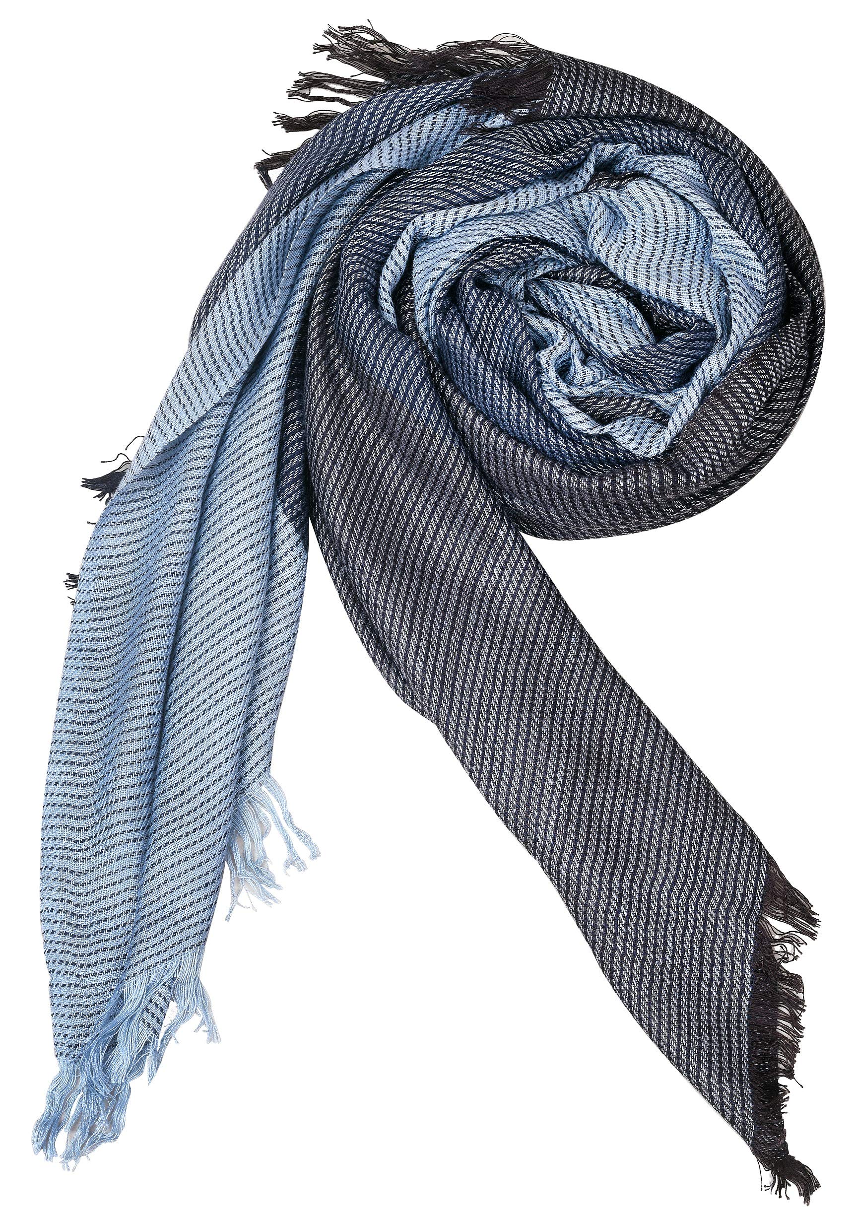 Unisex Blue Shade Scarf for Men-image-43