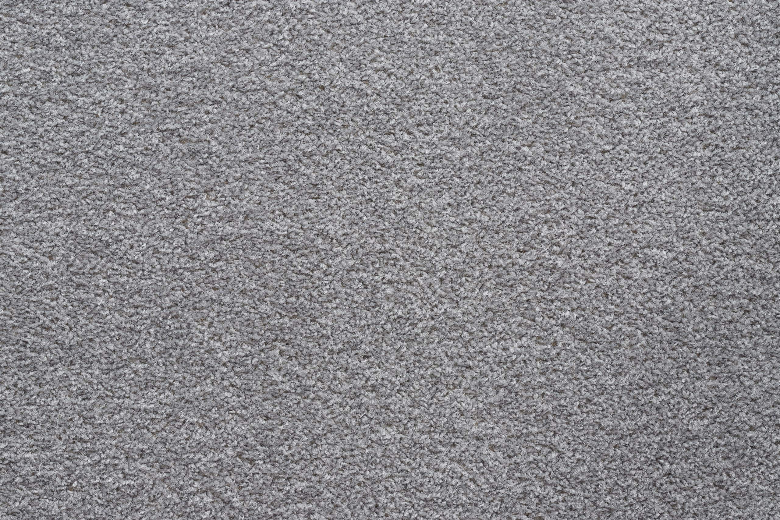rugsx Tappeto monocolore Eton per qualsiasi stanza, soggiorno, camera da letto, stanza dei bambini, tappeti, grigio argento, misure differenti, 100x400 cm