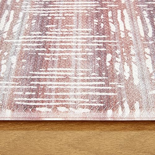 Miniatura 5 de TOWN & COUNTRY BASICS Comfort Plus Boho Geo - Tapete cómodo antifatiga, tapete de cocina, tapete de escritorio de pie, respaldo antideslizante,