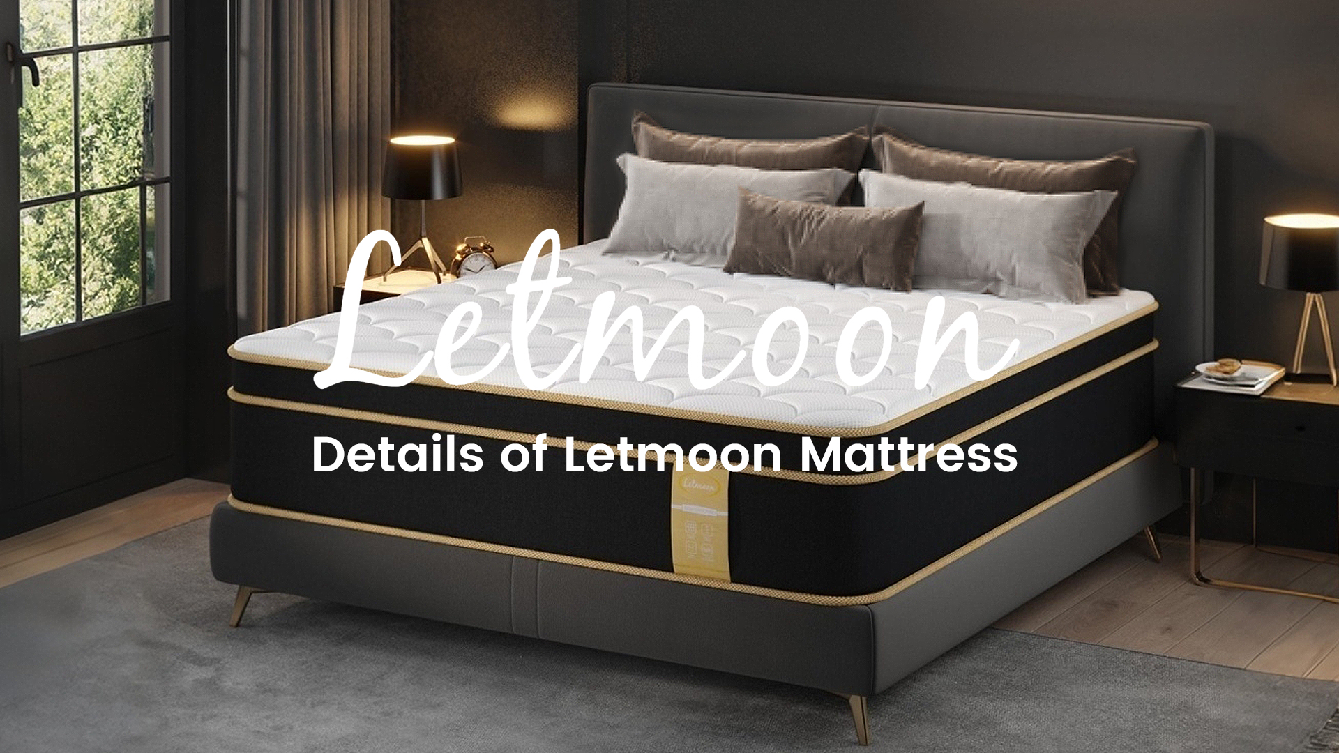 Watch Details of LETMOON Gel Memory Foam Hybrid Mattress on Amazon