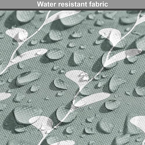 Vista 477 de Ambesonne Tela beige de The Yard, ilustración contemporánea de animales marinos en estilo retro, arte de caballito de mar de cangrejo de pulpo, tela