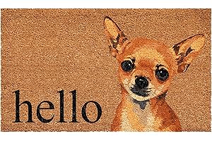 Adorable Chihuahua Embroidered Doormat